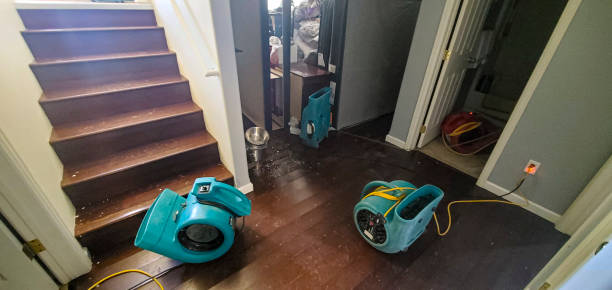 Water damage restoration process in North Lewisburg, OH